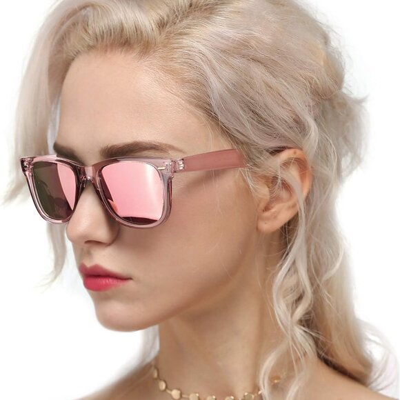 Women Polarized Sunglasses UV Protection Classic Square Fashion Eyewear - Picture 1 of 6